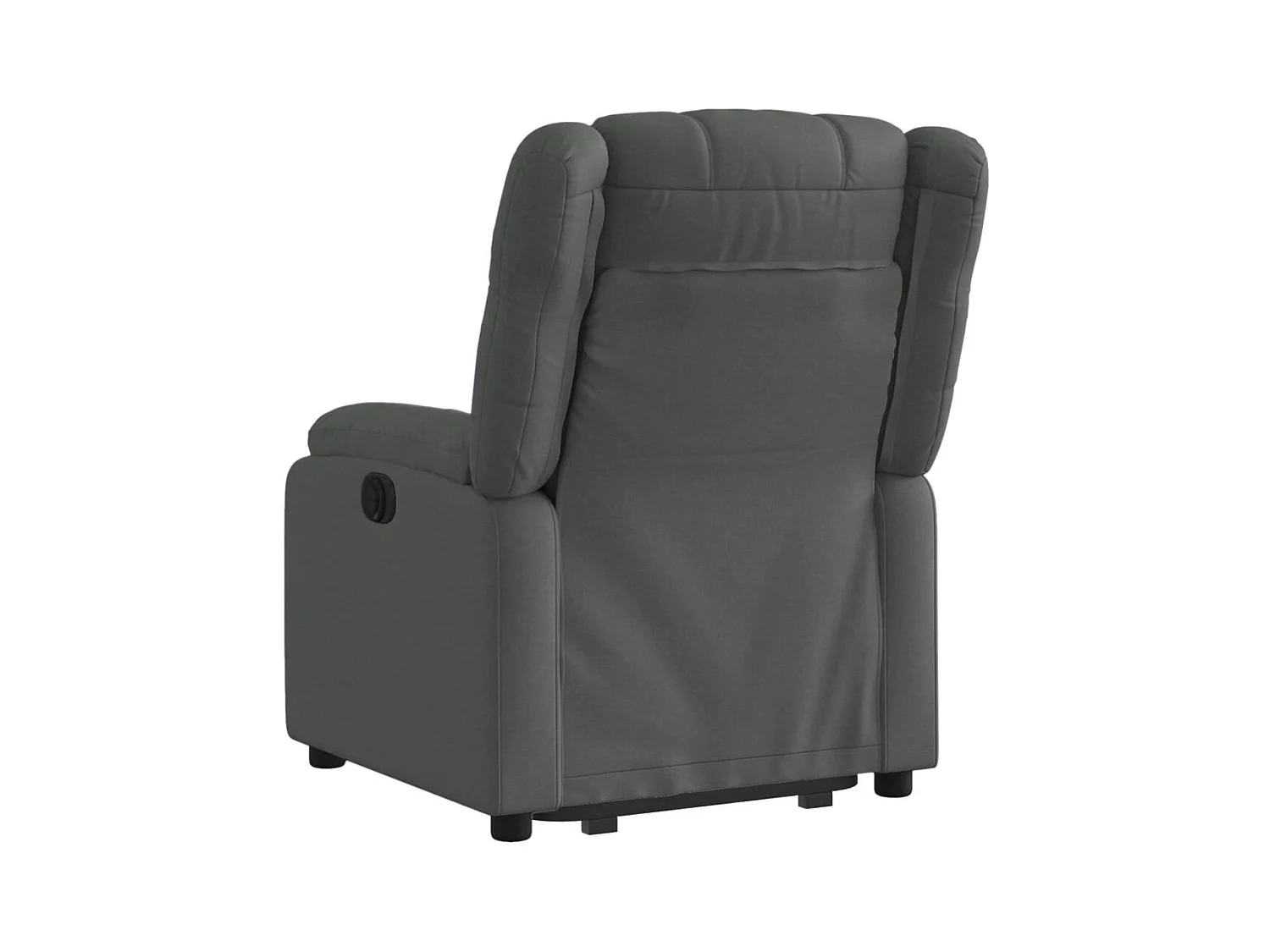 Silla de relax | Sillón eléctrico reclinable elevable de tela gris oscuro SHL2593
