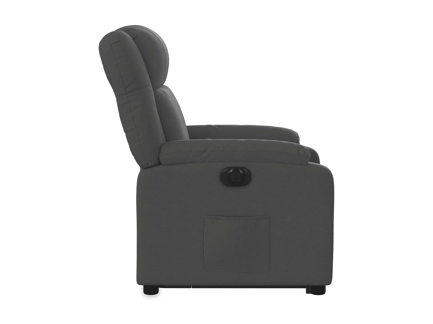 Silla de relax | Sillón eléctrico reclinable elevable de tela gris oscuro SHL2593