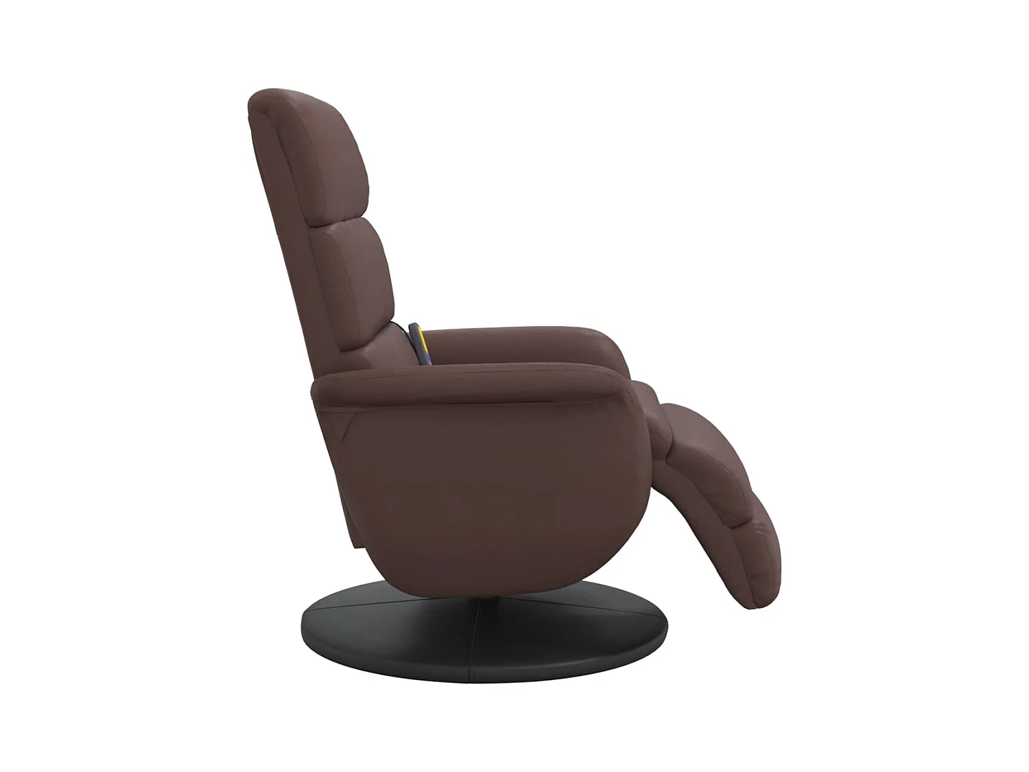 Sillón de relax | Sillón reclinable masaje con reposapiés cuero sintético marrón SHL8767