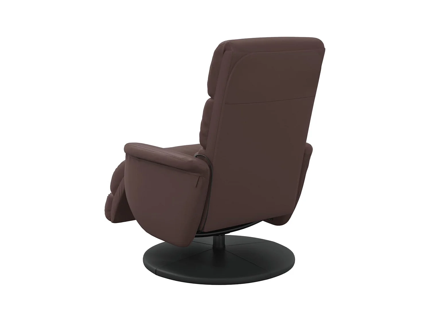 Sillón de relax | Sillón reclinable masaje con reposapiés cuero sintético marrón SHL8767