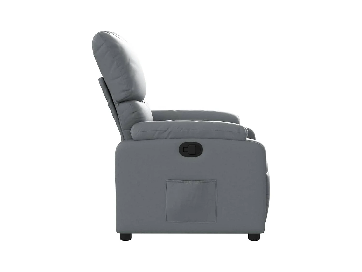 Sillón de relax | Sillón reclinable de cuero sintético gris SHL9955