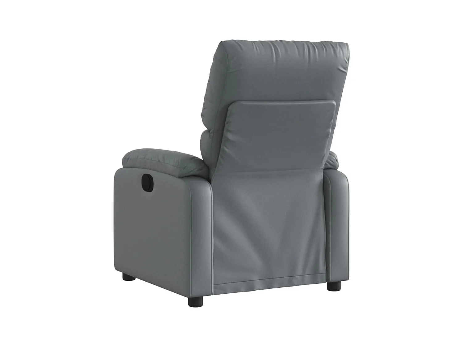Sillón de relax | Sillón reclinable de cuero sintético gris SHL9955