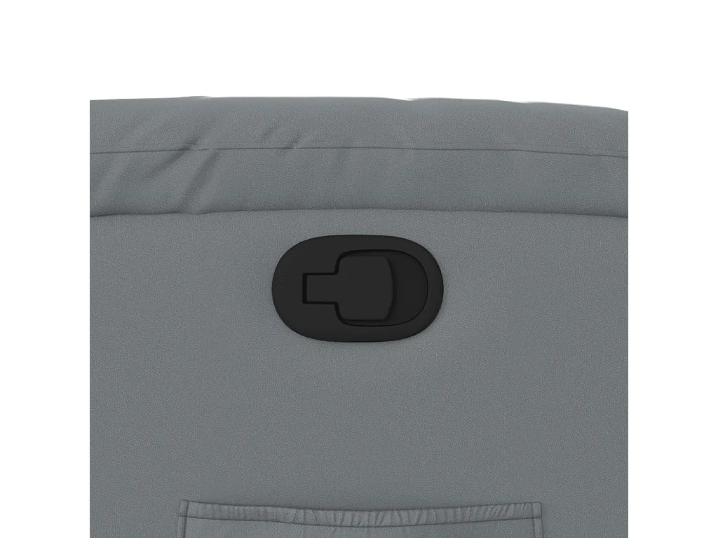 Sillón de relax | Sillón reclinable de cuero sintético gris SHL9955