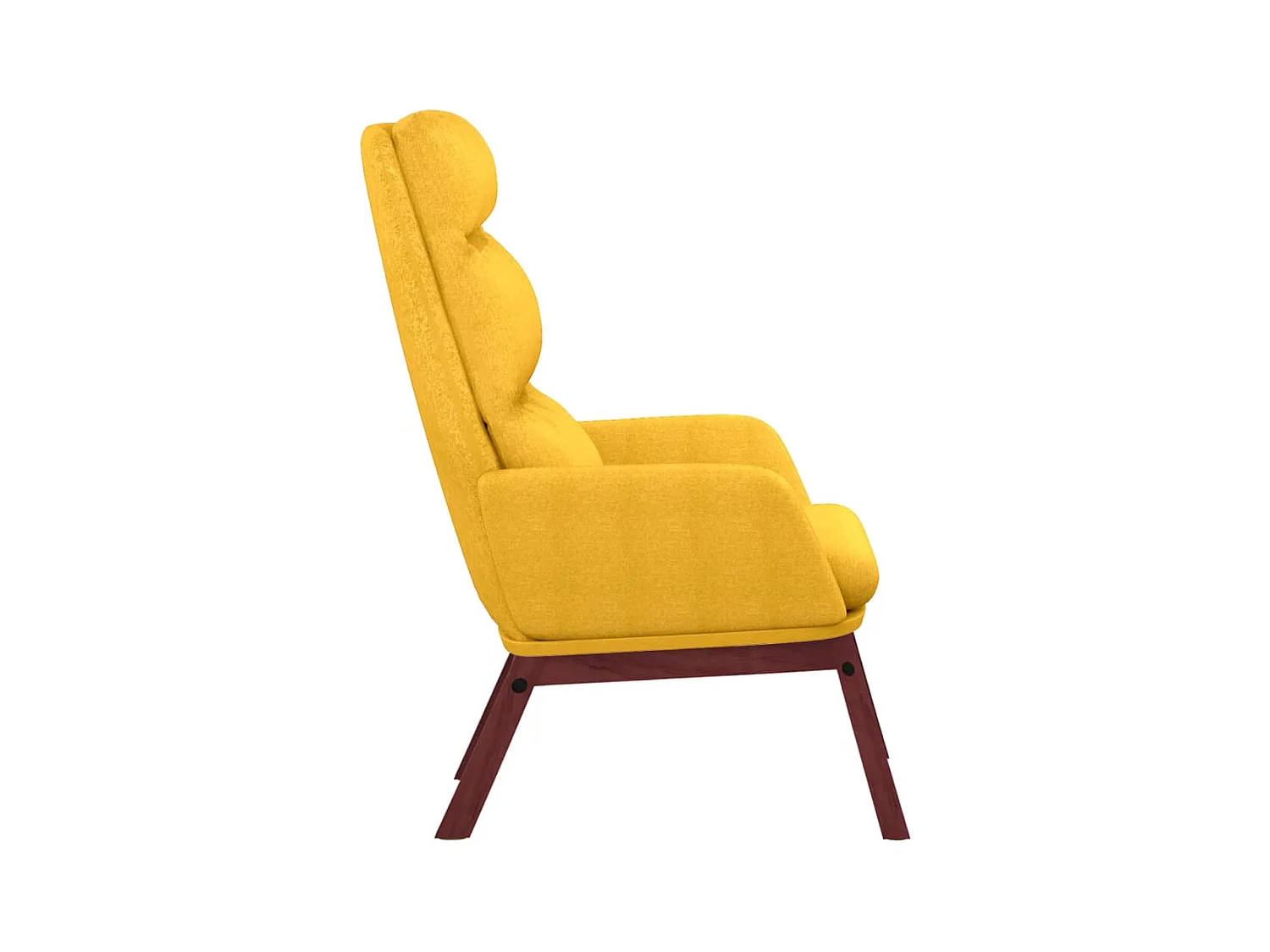 Sillón de relax | Silla de relax de tela amarillo mostaza SHL6745