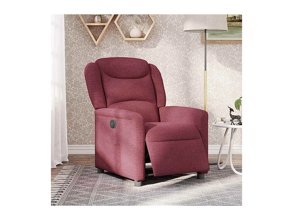 Sillón de relax | Silla | Sillón reclinable eléctrico tela rojo tinto SHL3261