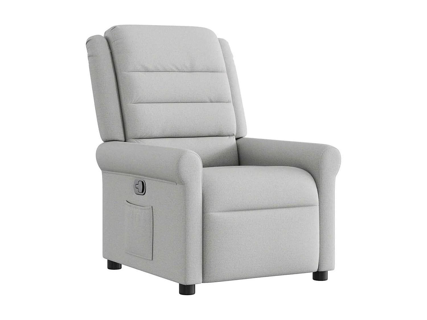 Fauteuil inclinable-Chaise de relax-Fauteuil TV gris nuage tissu SHL1808