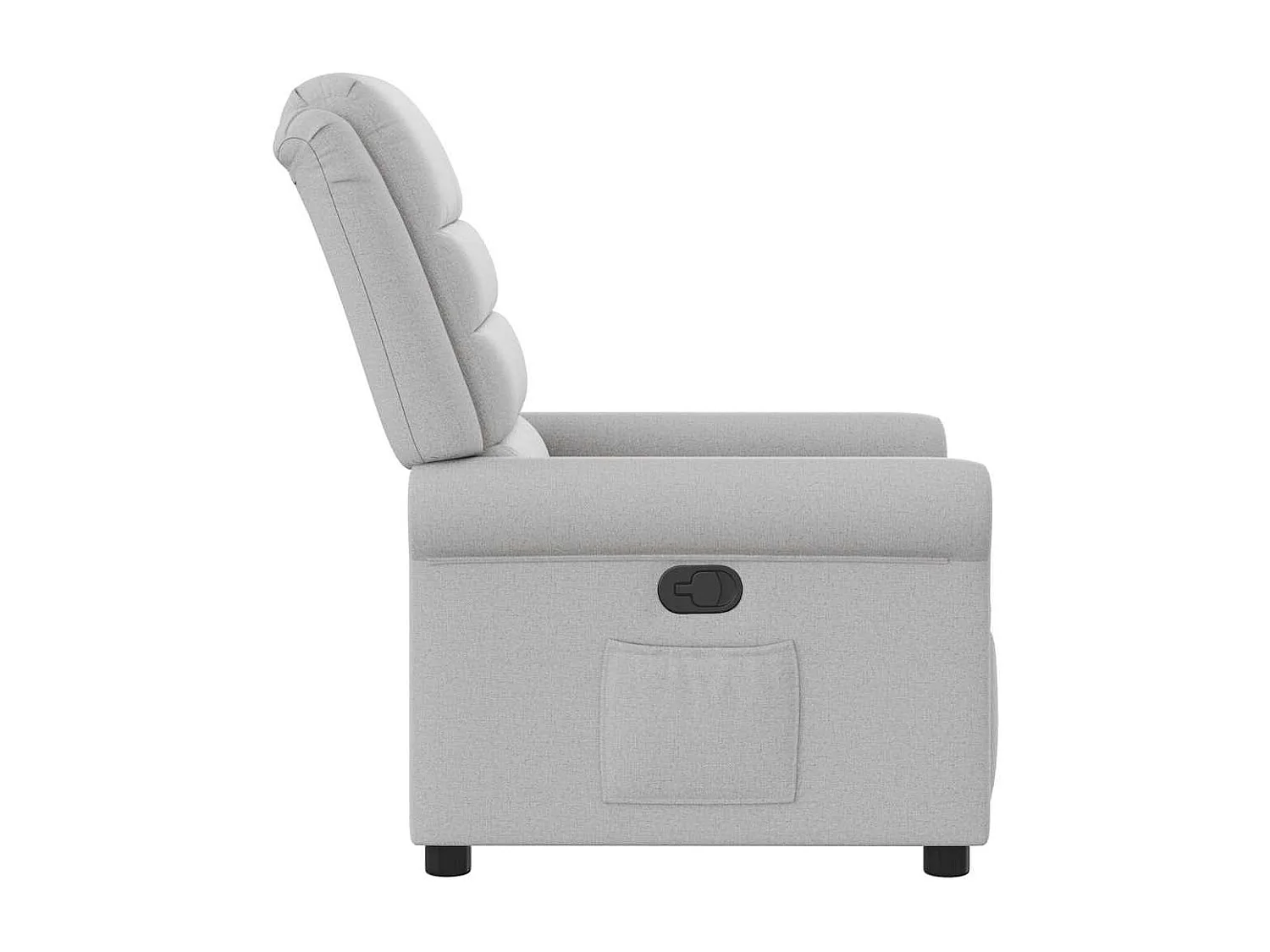 Fauteuil inclinable-Chaise de relax-Fauteuil TV gris nuage tissu SHL1808