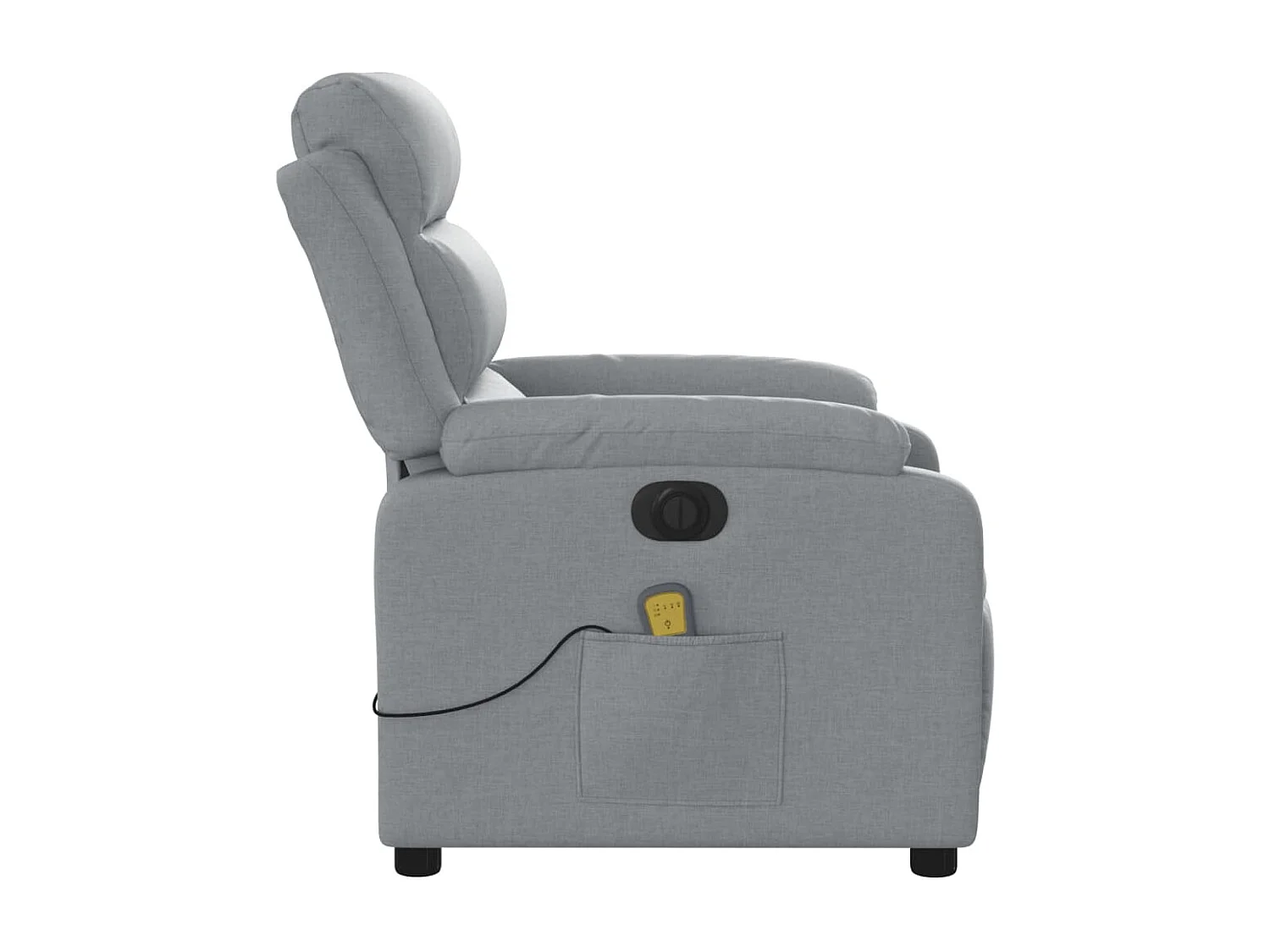 Fauteuil inclinable électrique-Fauteuil de massage pour Salon gris clair tissu SHL3135