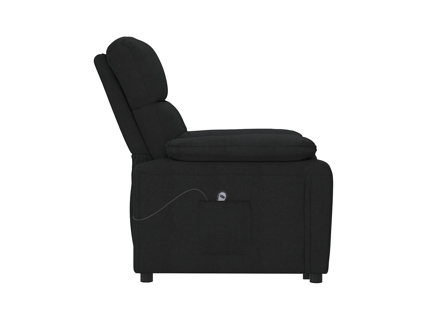 Sillón de relax | Silla | Sillón reclinable eléctrico de tela negro SHL4996