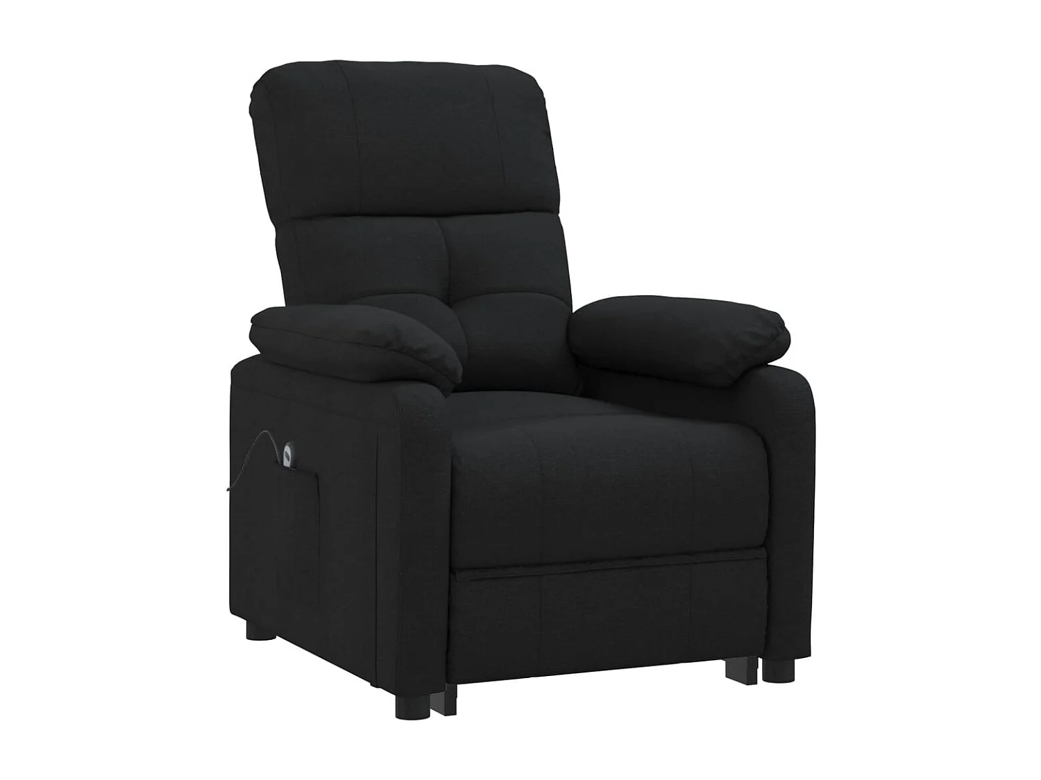 Relaxsessel Elektrisch | Lounge Sessel indoor Schwarz Stoff SHL33985