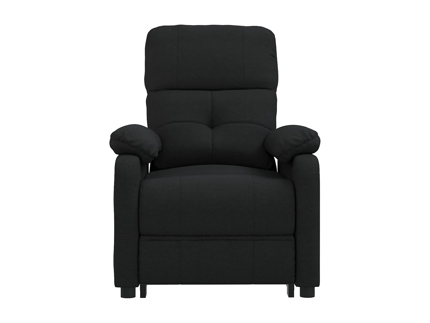Relaxsessel Elektrisch | Lounge Sessel indoor Schwarz Stoff SHL33985