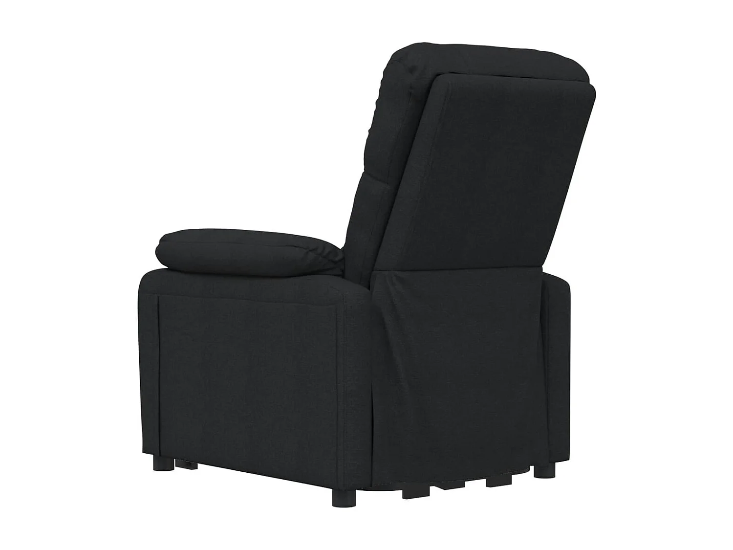 Relaxsessel Elektrisch | Lounge Sessel indoor Schwarz Stoff SHL33985