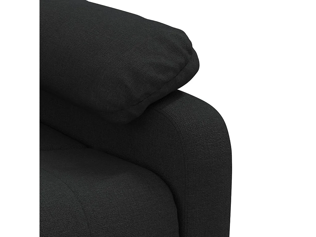 Relaxsessel Elektrisch | Lounge Sessel indoor Schwarz Stoff SHL33985