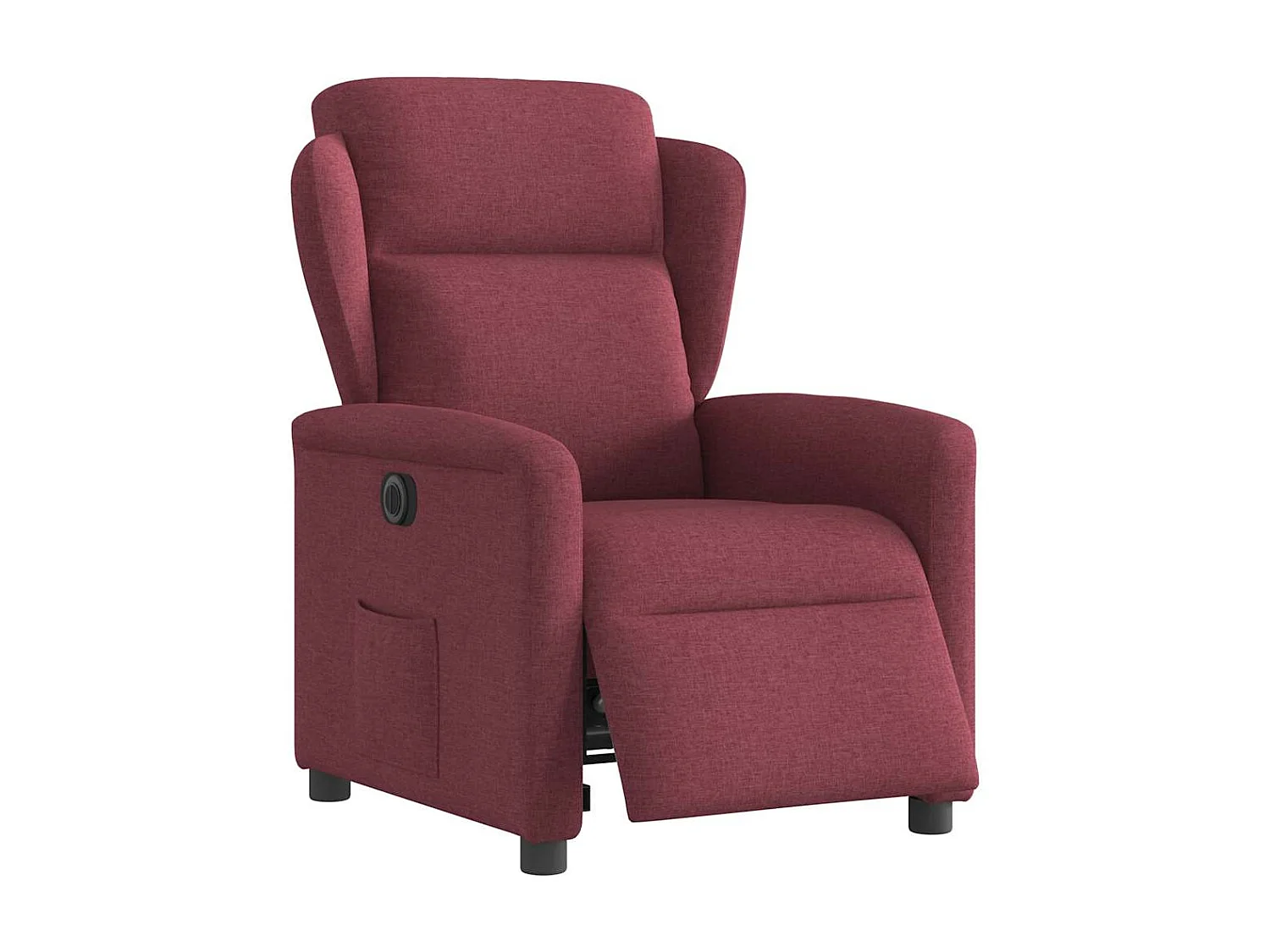 Fauteuil inclinable électrique-Chaise de relax-Fauteuil TV Rouge bordeaux Tissu SHL3429