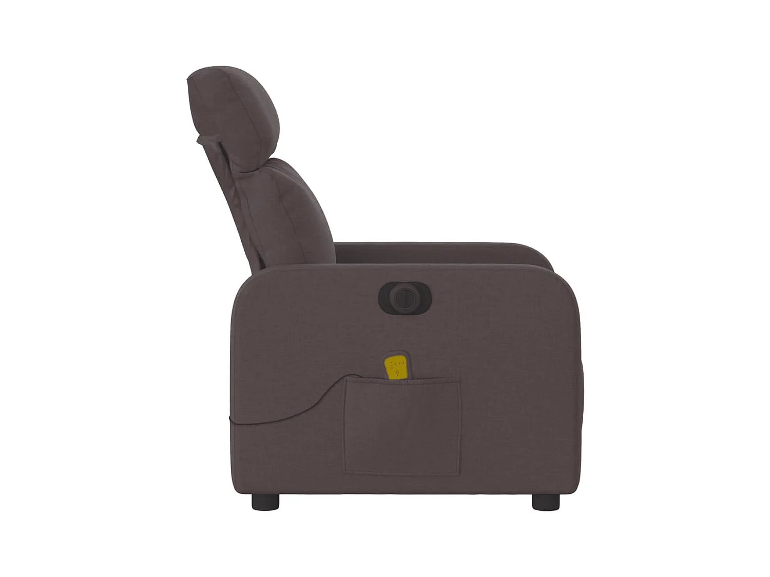 Fauteuil inclinable électrique-Fauteuil de massage de Salon Marron foncé Tissu SHL1289