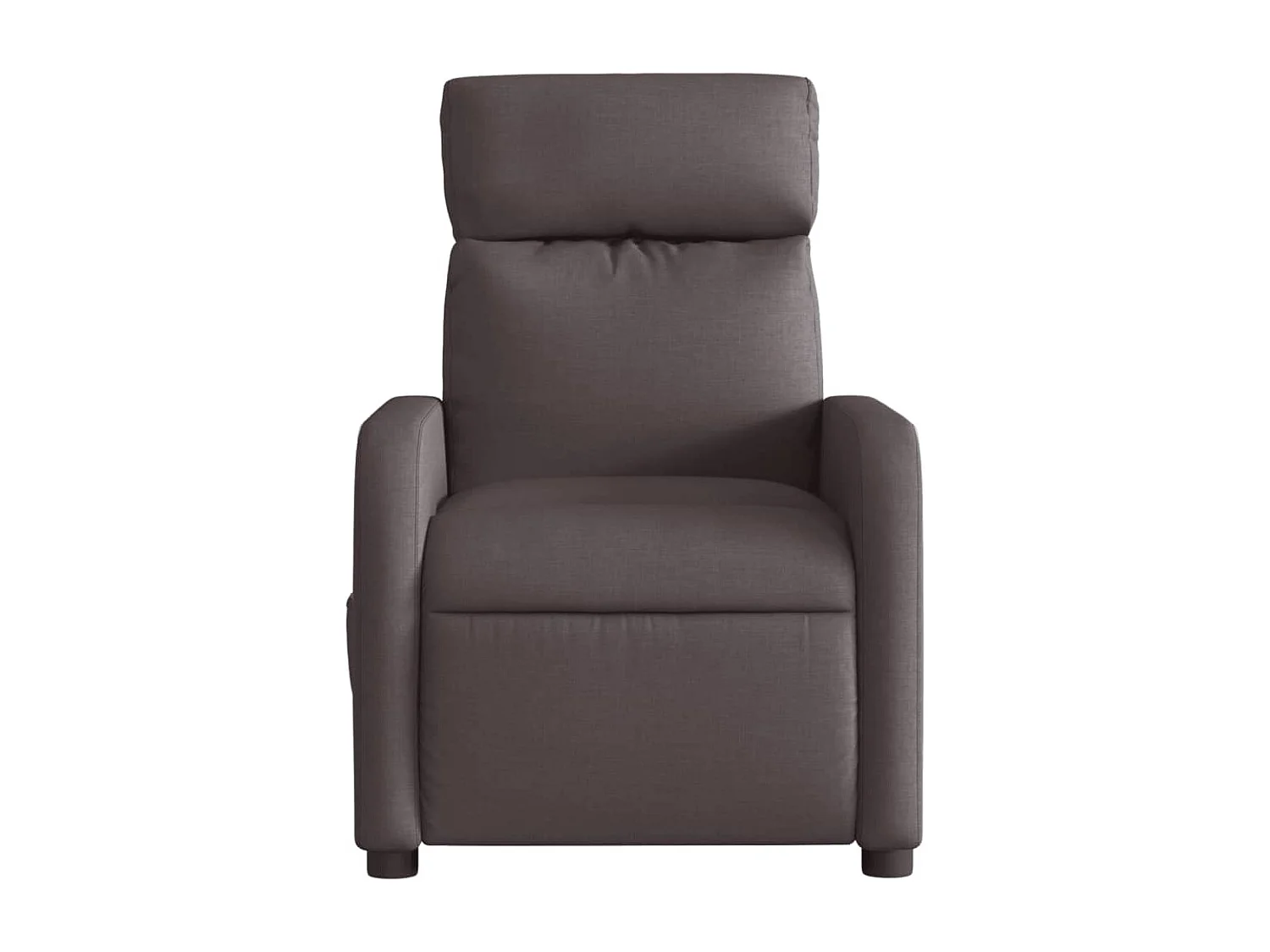 Fauteuil inclinable électrique-Fauteuil de massage de Salon Marron foncé Tissu SHL1289