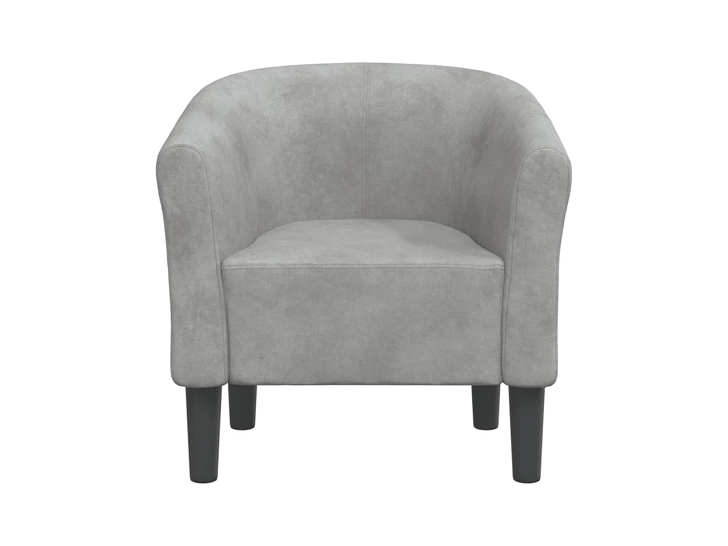 Sillón de salón | Silla de relax | Sillón de terciopelo gris claro SHL7321
