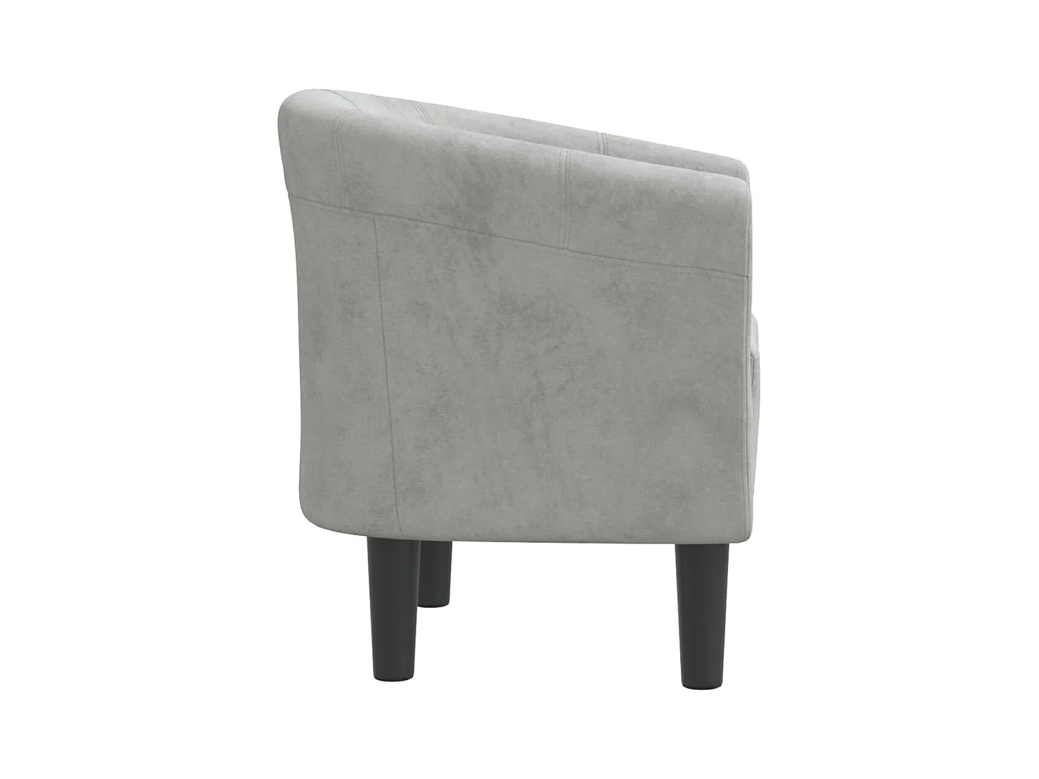 Sillón de salón | Silla de relax | Sillón de terciopelo gris claro SHL7321