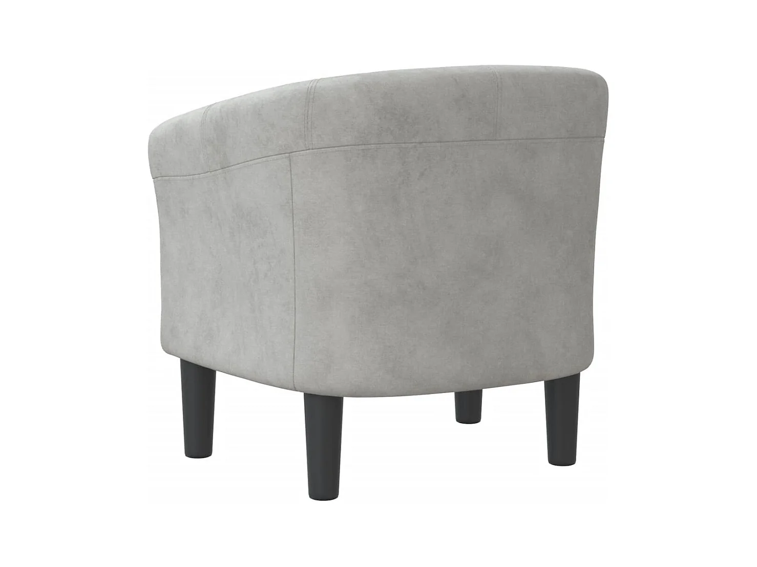 Sillón de salón | Silla de relax | Sillón de terciopelo gris claro SHL7321
