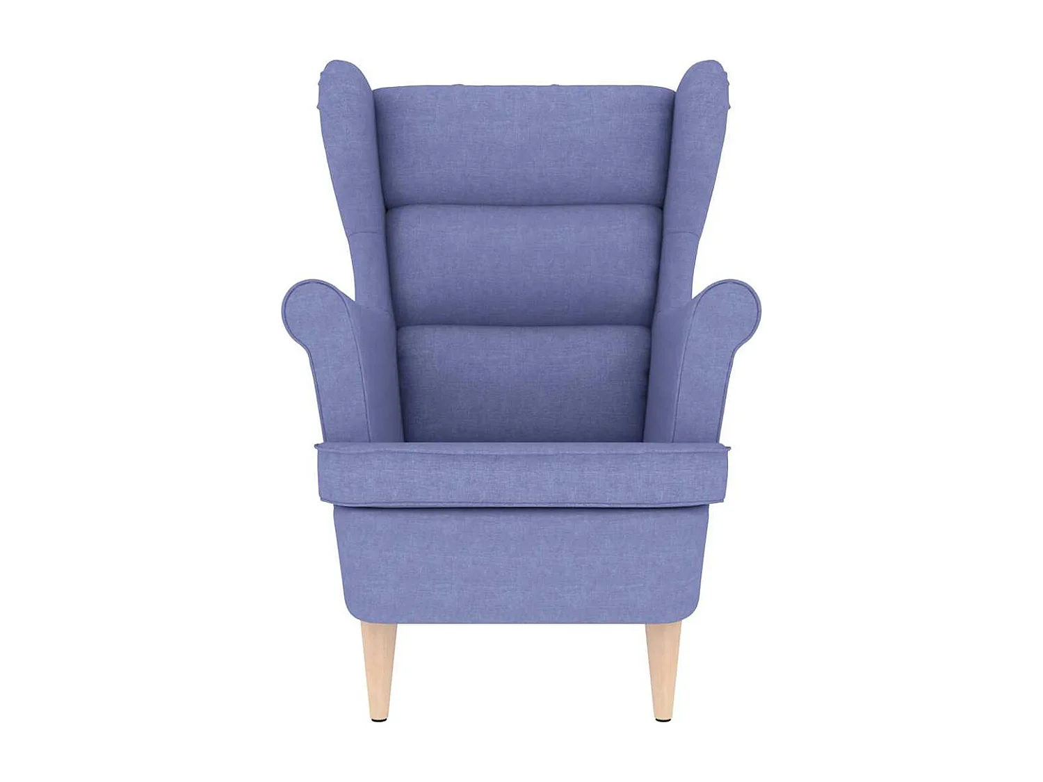Fauteuil de Salon-Chaise de relax bleu jean 74x84x100 cm tissu SHL1248
