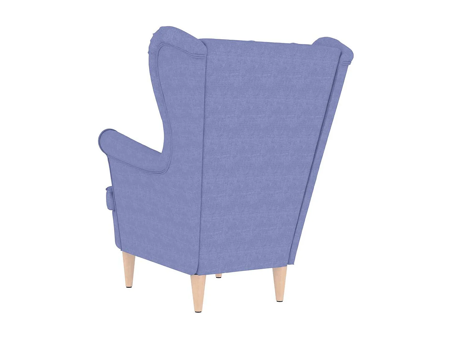 Fauteuil de Salon-Chaise de relax bleu jean 74x84x100 cm tissu SHL1248