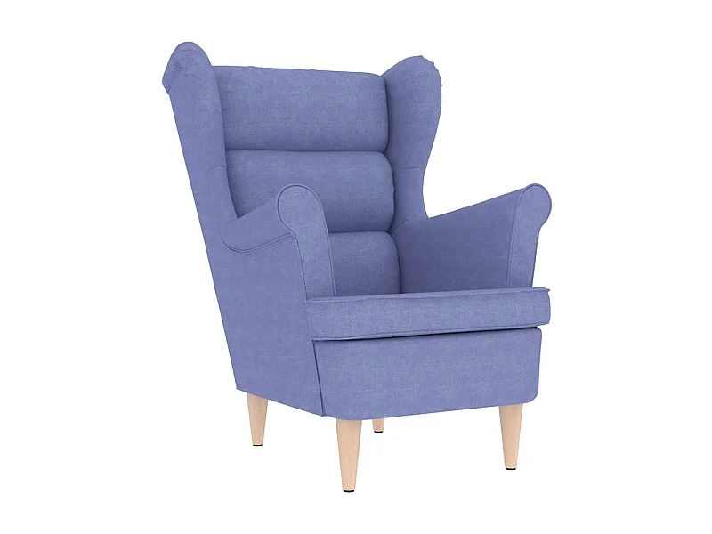Fauteuil de Salon-Chaise de relax bleu jean 74x84x100 cm tissu SHL1248