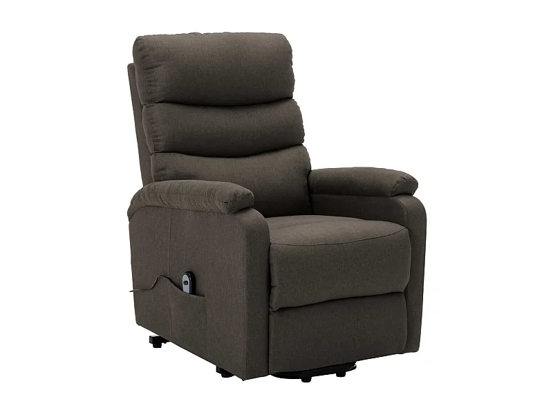 Silla de relax | Sillón elevable tela gris taupe SHL6920