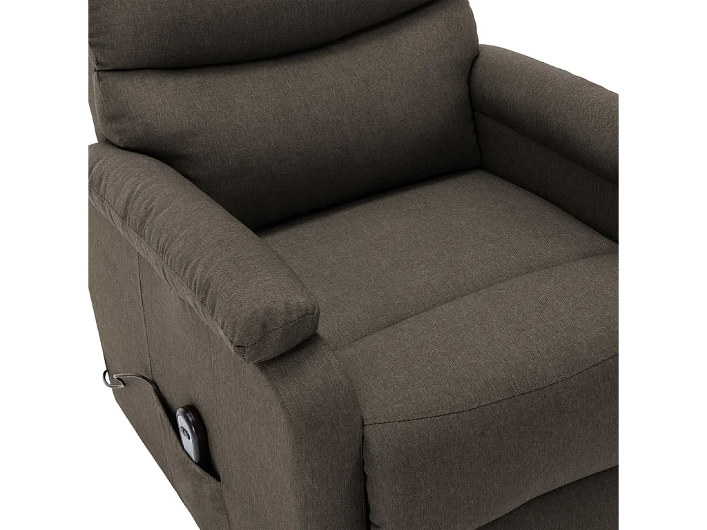 Aufstehsessel-Relaxsessel Taupe Stoff SHL79579