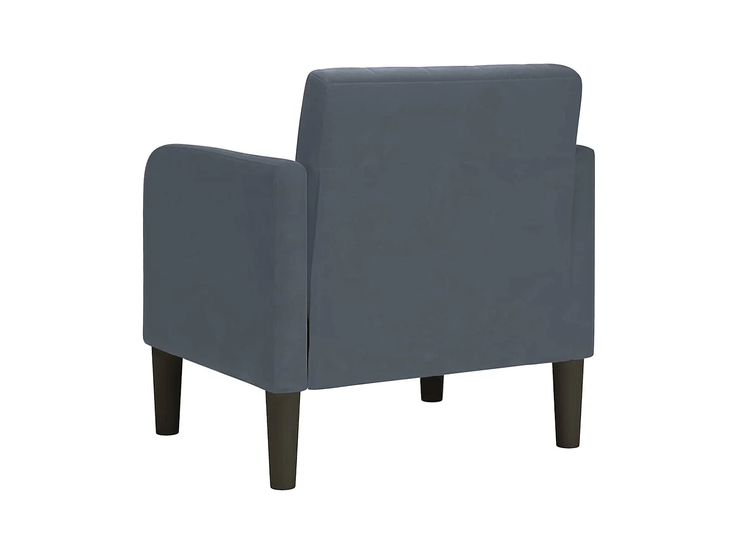 Sillón de relax con reposabrazos Terciopelo Gris Oscuro 54 cm SHL2281