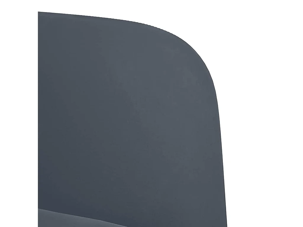 Fauteuil Salon-Chaise de relax avec accoudoirs gris foncé 54 cm velours SHL1575