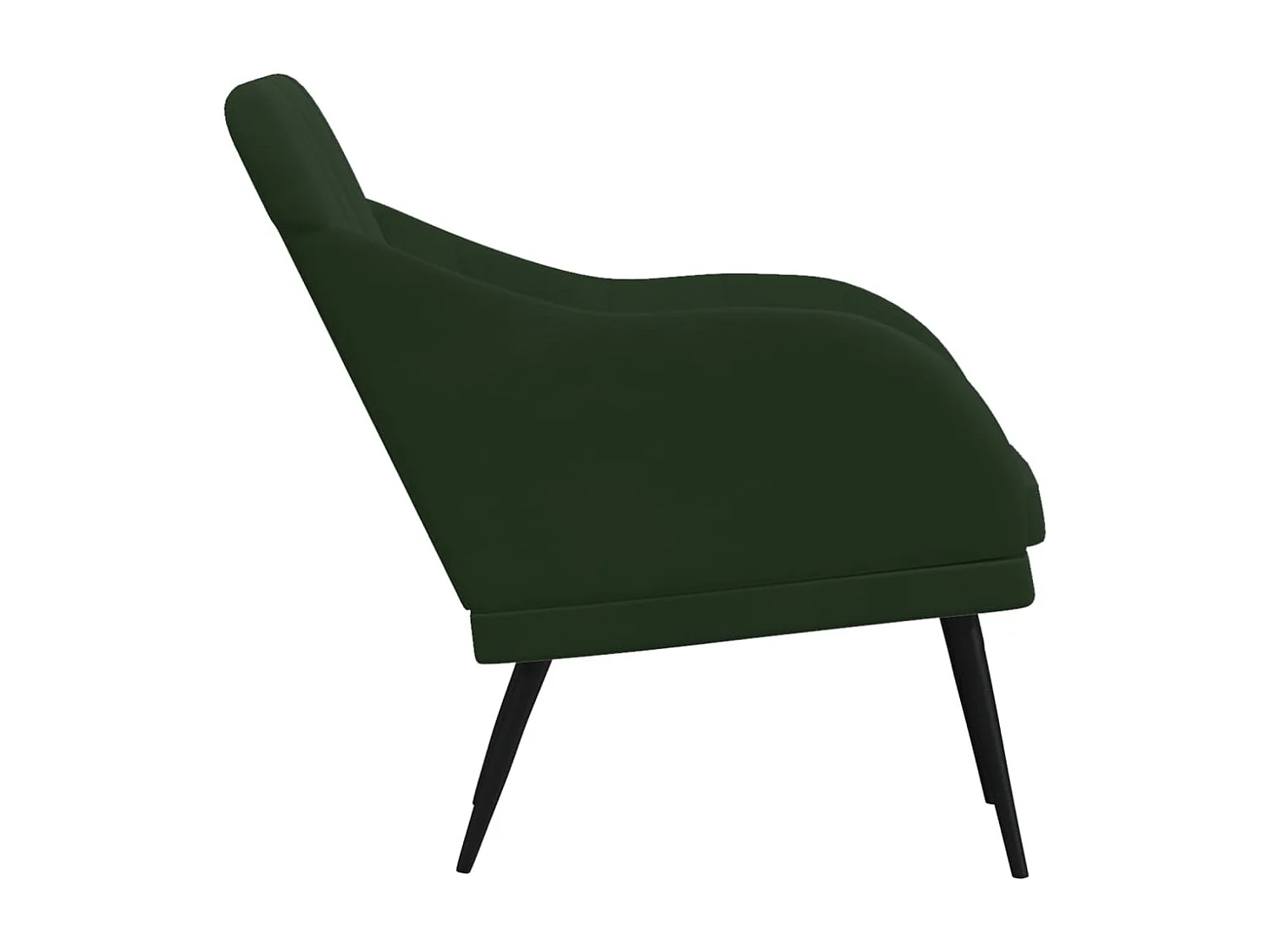 Sillón de salón | Silla de relax | Sillón de terciopelo verde oscuro 63x76x80 cm SHL5285