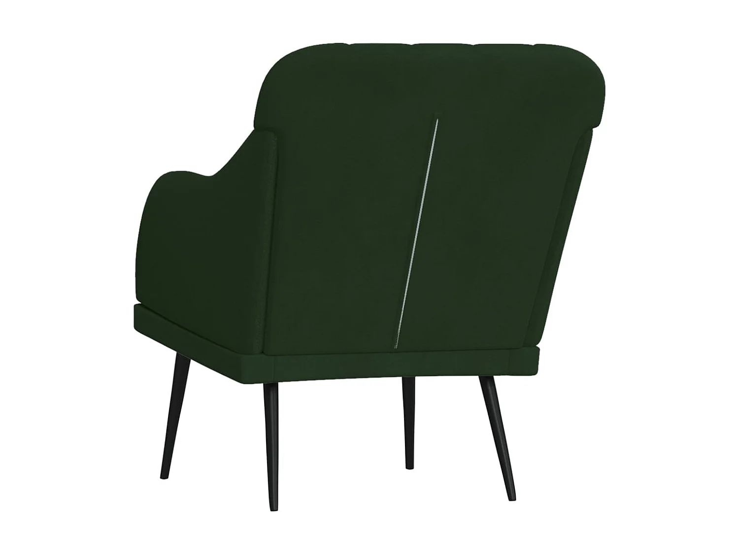 Sillón de salón | Silla de relax | Sillón de terciopelo verde oscuro 63x76x80 cm SHL5285
