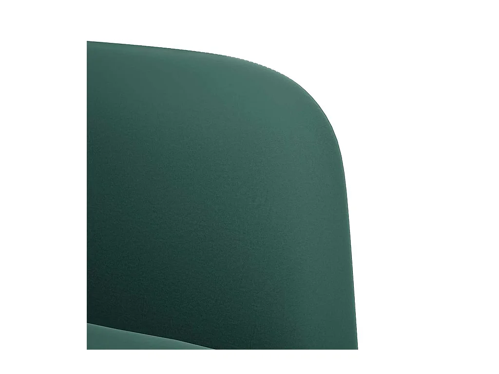 Fauteuil Salon-Chaise de relax avec accoudoirs vert foncé 54 cm velours SHL3471