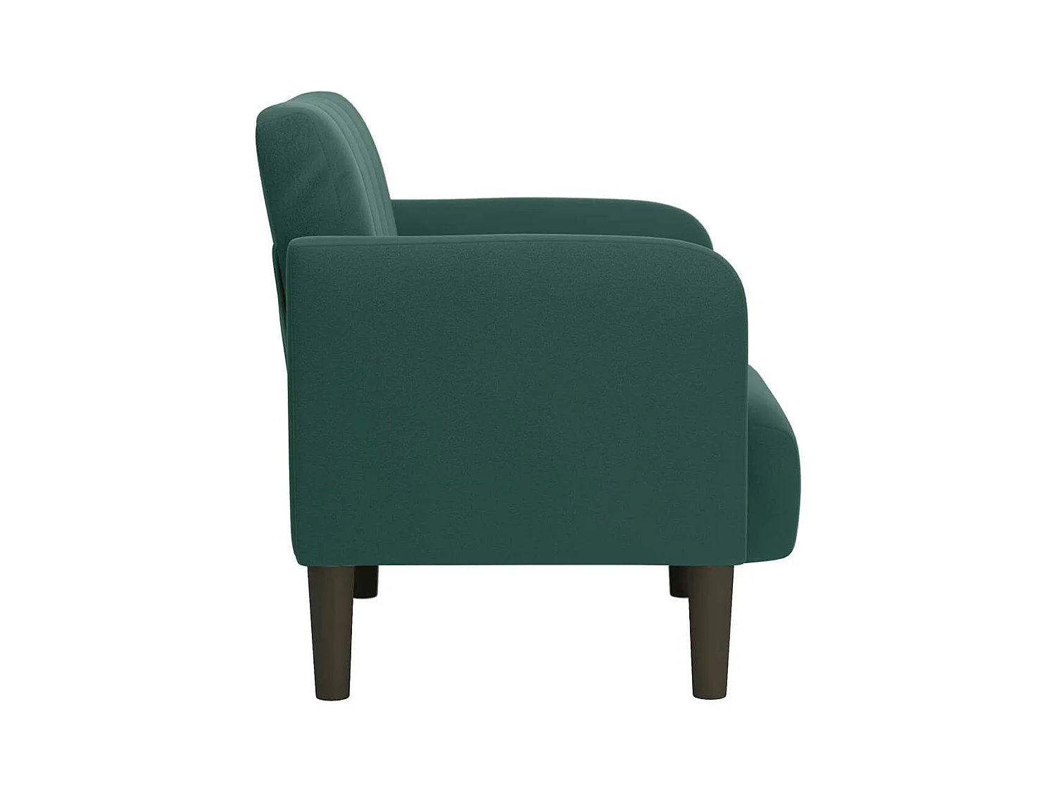 Sillón de relax con reposabrazos Terciopelo Verde Oscuro 54 cm SHL2739