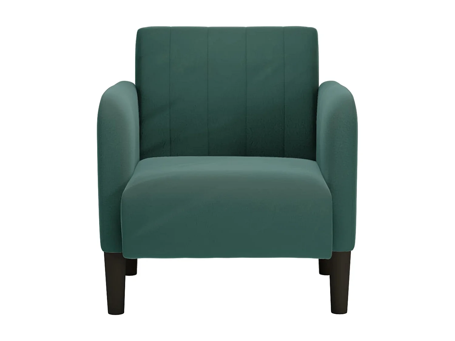 Relaxsessel | Lounge Sessel mit Armlehnen Dunkelgrün 54 cm Samt SHL26877