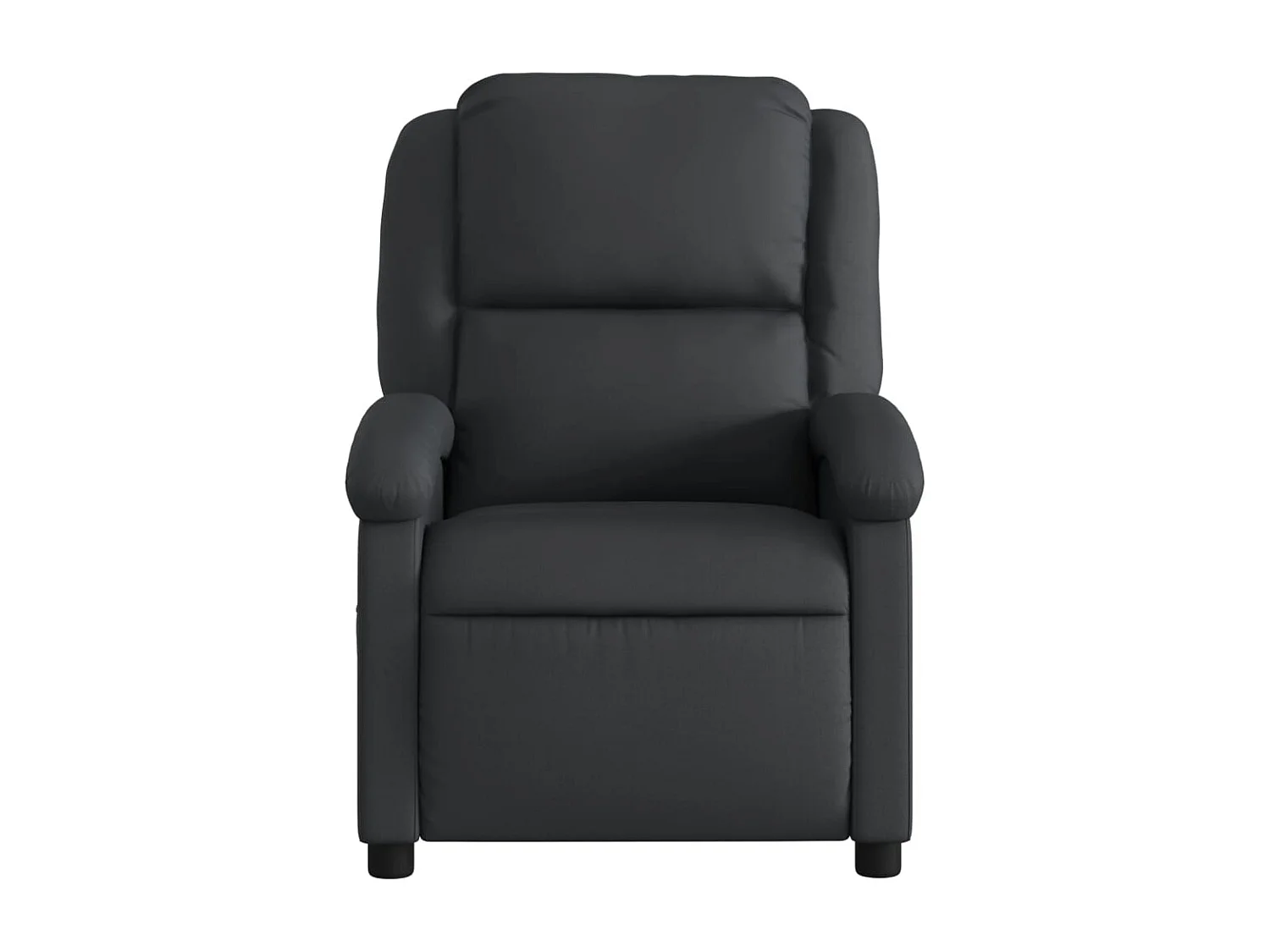 Fauteuil inclinable-Chaise de relax-Fauteuil de Massage noir cuir véritable SHL3035