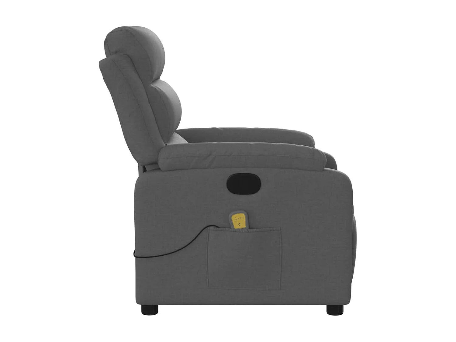 Fauteuil inclinable-Chaise de relax-Fauteuil de Massage gris foncé tissu SHL5377