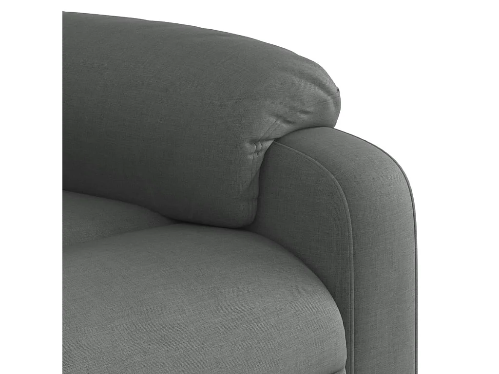 Fauteuil inclinable-Chaise de relax-Fauteuil de Massage gris foncé tissu SHL5377