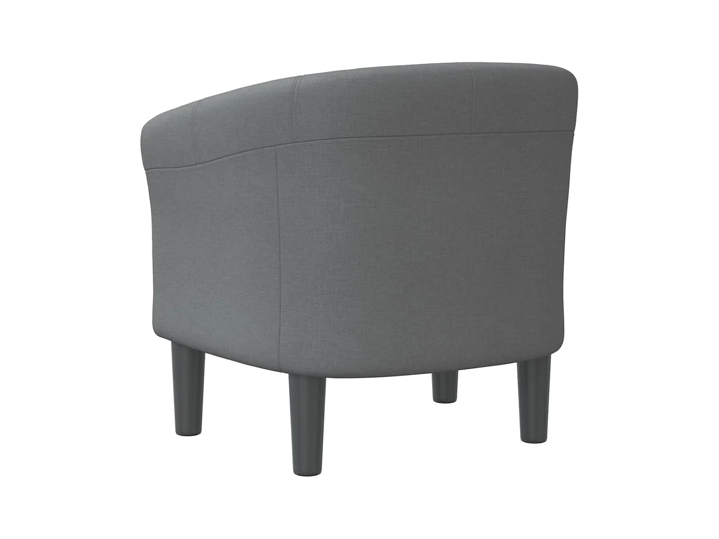 Sillón de salón | Silla de relax | Sillón de tela gris oscuro SHL6156
