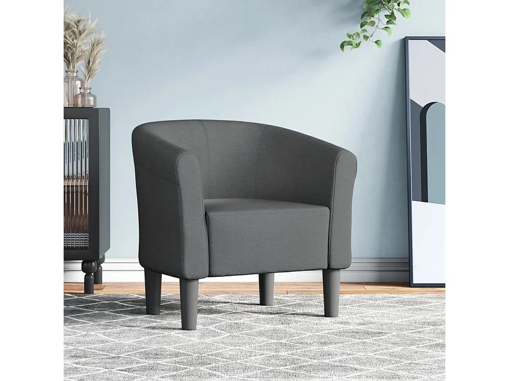 Relaxsessel | Clubsessel Dunkelgrau Stoff SHL85686