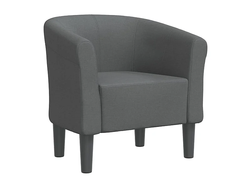 Fauteuil de Salon-Chaise cabriolet gris foncé tissu SHL3025