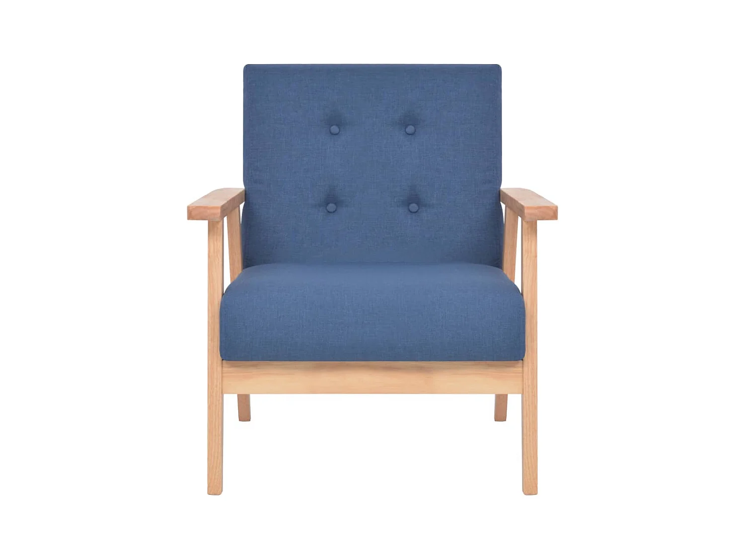 Sillón de salón | Silla de relax | Sillón de tela azul SHL4930