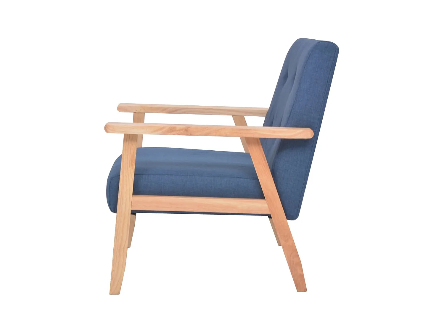 Sillón de salón | Silla de relax | Sillón de tela azul SHL4930