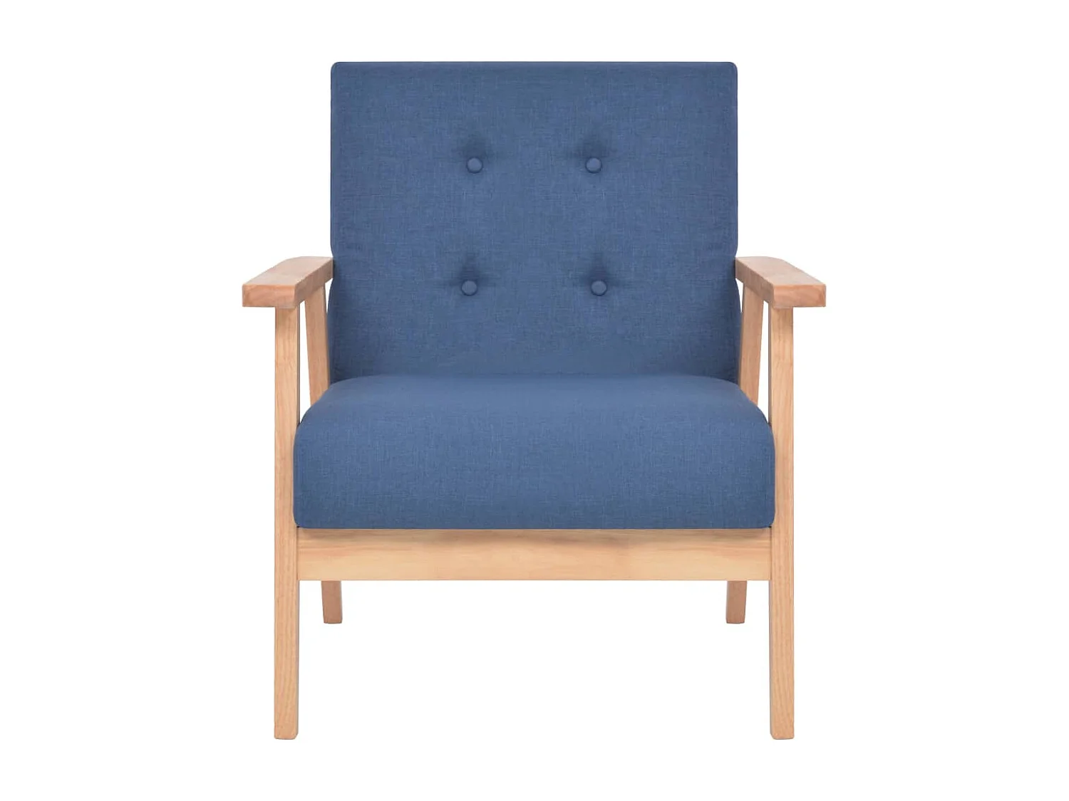 Relaxsessel | Lounge Sessel für Wohnzimmer Blau Stoff SHL11966
