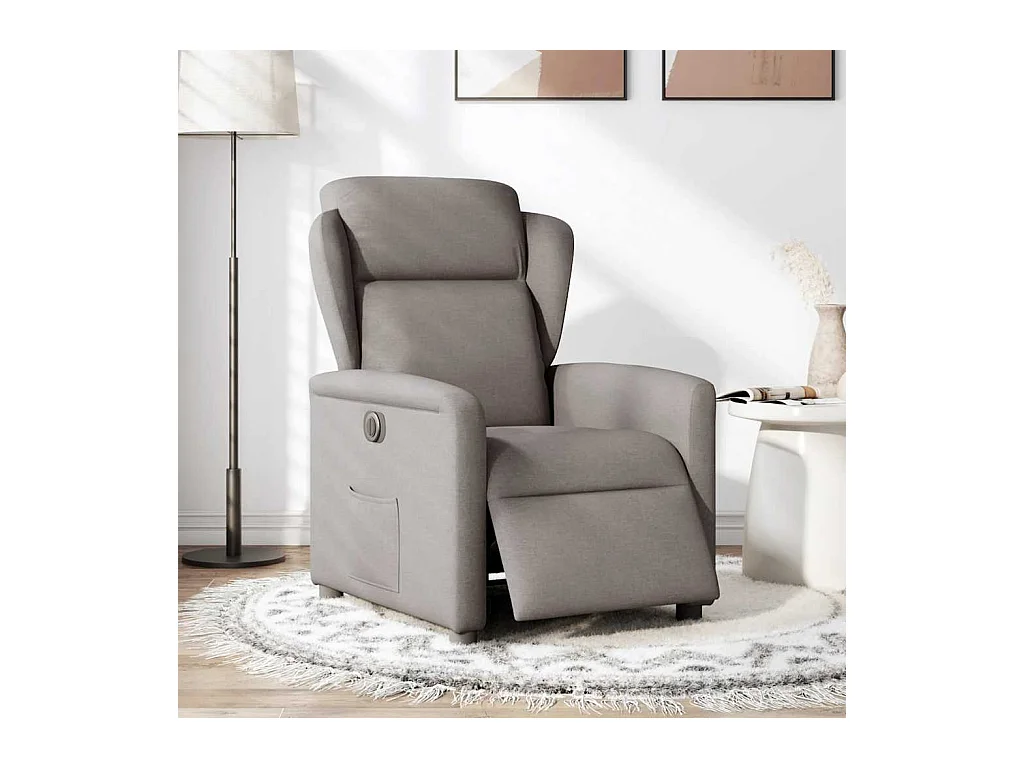 Sillón de relax | Silla | Sillón reclinable eléctrico tela gris taupé SHL6292