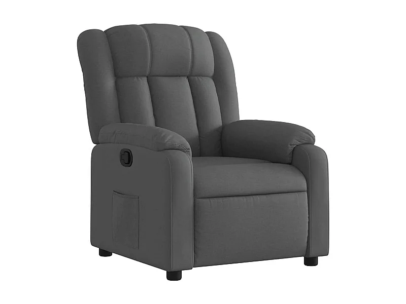 Fauteuil inclinable-Chaise-Fauteuil salon Gris foncé Tissu SHL2531