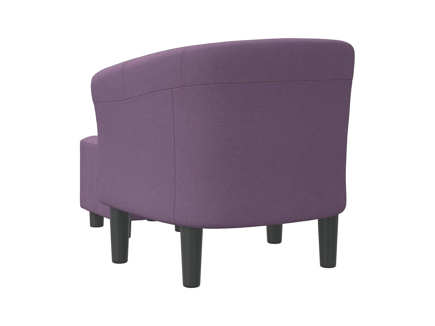 Fauteuil de Salon-Chaise cabriolet avec repose-pied violet tissu SHL4328