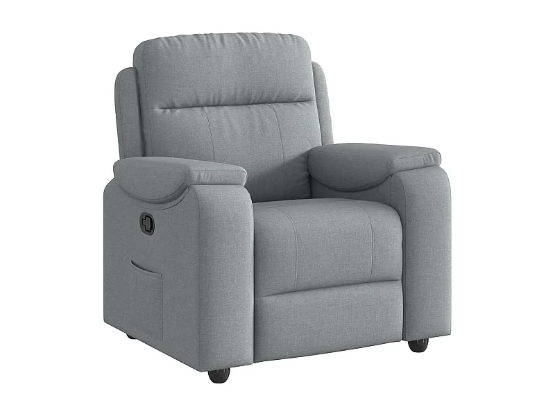 Sillón de relax | Sillón reclinable de tela gris claro SHL4073
