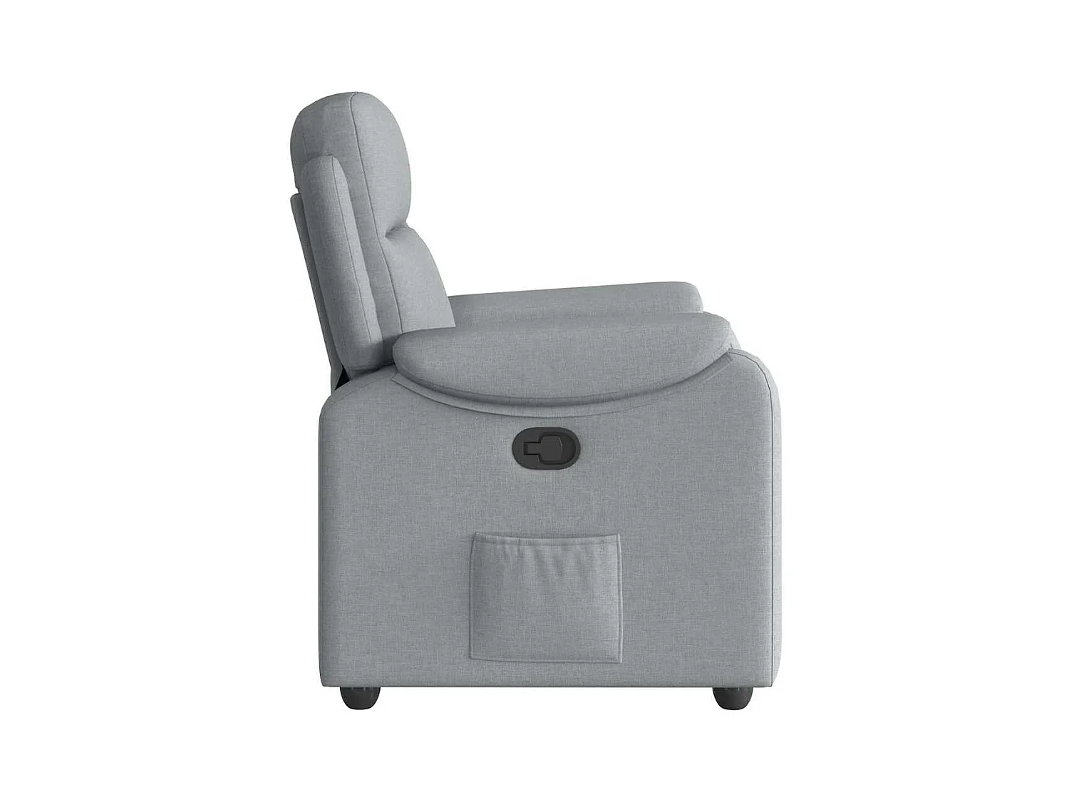 Sillón de relax | Sillón reclinable de tela gris claro SHL4073