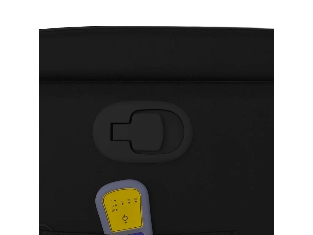 Massagestoel van zwart kunstleer